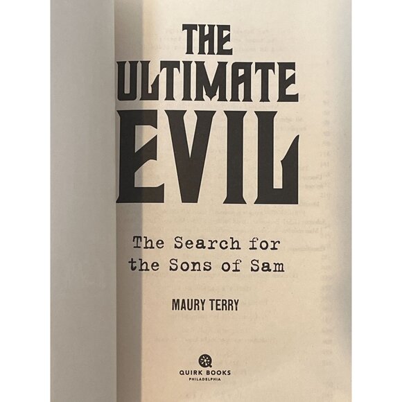 The Ultimate Evil Maury Terry True Crime Book Sons of Sam Conspiracy Paperback - Picture 4 of 5